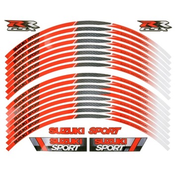 НАКЛЕЙКИ НА ДИСКИ ПОЛОСКИ КОЛЕСА YAMAHA SUZUKI APRILIA