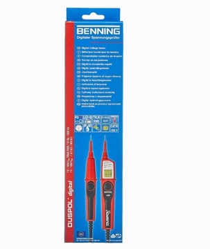 Benning 50263 Цифровой измеритель напряжения, черный/красный