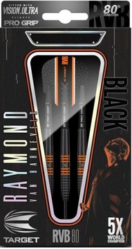 Target Raymond Van Barneveld Black 80 Rzutki ze stalową końcówką wolframową