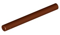 LEGO Pręt 4L 30374 - Brązowy Reddish Brown