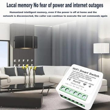 Wifi inteligentny włącznik światła 16A inteligentn
