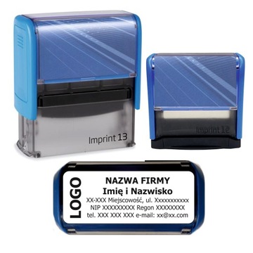 Pieczątka Firmowa Trodat Imprint 8913 58x22mm do 8 lini +projekt +gumka