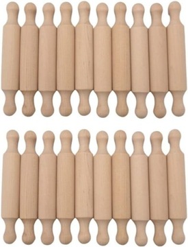 20 sztuk, mini rolki do ciasta, drewniany wa?ek do ciasta dla dzieci w