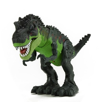 DINOZAUR T-REX TYRANOZAUR OGROMNY 50CM CHODZI RYCZY ŚWIECI BATERIE GRATIS