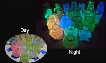 Красочный серебристый песок, супер яркий ночной свет, песок светится в темноте