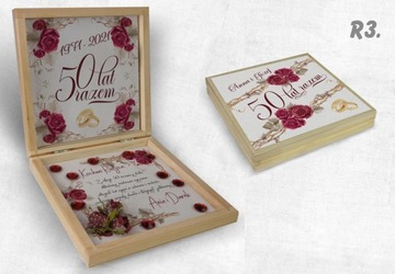 ГОДОВЩИНА СВАДЬБЫ Сувенирная Коробка ПОЖЕЛАНИЯ 25 40 50