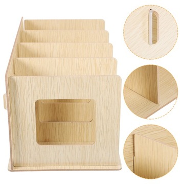 ДЕРЕВЯННАЯ ПОДСТАВКА-ОРГАНИЗАТОР ДЛЯ ВИНИЛОВЫХ ПЛАСТИНОК