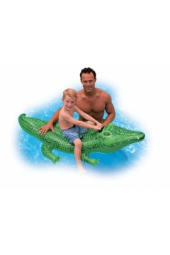 НАДУВНОЙ МАТРАС ДЛЯ ПЛАВАНИЯ ИЗ КРОКОДИЛА 168 СМ INTEX