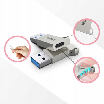 Адаптер Unitek USB-A на USB-C 3.1 Gen1 A1034NI