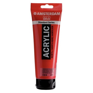 FARBA AKRYLOWA AMSTERDAM 317 TRANSP.RED MED. 250ML