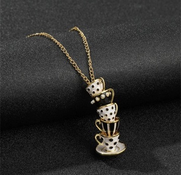 ДЛИННОЕ ЗОЛОТОЕ ОЖЕРЕЛЬЕ МОДНЫЙ БОЛЬШОЙ КУЛОН-ЧАШКА 2В1 55 см подарок