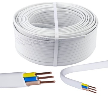 Przewód kabel YDY płaski 3x1.5 100m ELEKTROKABEL