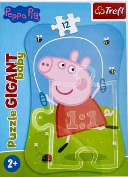 PUZZLE GIGANT ŚWINKA PEPPA TREFL 91811 DUŻY ZESTAW