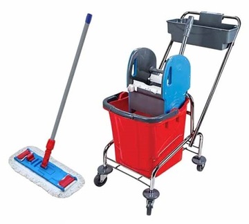 ZESTAW INTEGRAL wózek do sprzątania 25l + mop 40CM