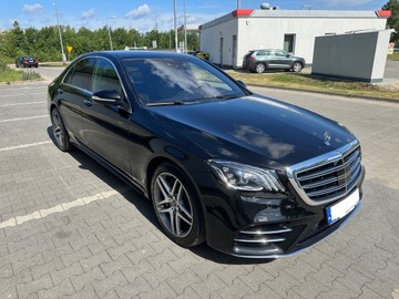 Mercedes Klasa S W222 Limuzyna Facelifting 2.9 350d 286KM 2018 MERCEDES-BENZ KLASA S 350 d 4-Matic 9G-TRONIC - BEZWYPADKOWY