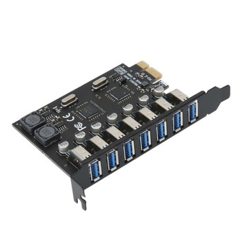 Kontroler Adapter Karta PCI-E 1x na 7x USB 3.0