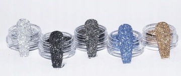 НАБОР 4+1 БЕСПЛАТНО GLITTER DUST СООТВЕТСТВУЮЩИЙ МИГАЮЩИЙ ЭФФЕКТ