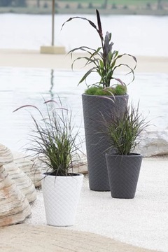 ЦВЕТОЧНЫЙ ГОРШОК МАТУБА - БЕЛЫЙ DBMT300-S449 ПРОСПЕРПЛАСТ