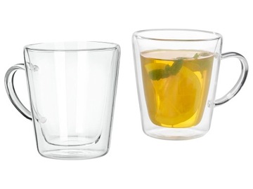 Komplet 2 szklanek termicznych do herbaty 285 ml
