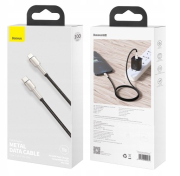 КАБЕЛЬ БЫСТРОЙ ЗАРЯДКИ BASEUS USB-C ДЛЯ LIGHTNING IPHONE PD КАБЕЛЬ 20 Вт 1 м