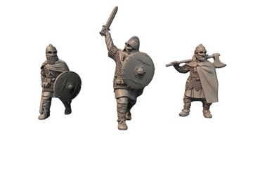 Vendel Era Personalities - x3 Wikingowie Dowódcy