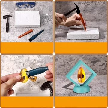 НАБОР ИСКОПАЕМОГО ЯНТАРЯ НАСЕКОМЫХ АРХЕОЛОГИЧЕСКИЙ ЯНТАРНЫЙ НАБОР