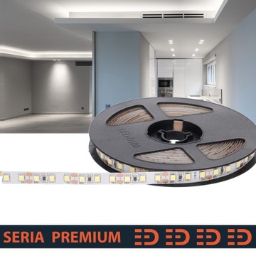 Taśma LED Premium 12V 120led 6500K 10.8W/m SMD2835 Ra90 rolka 5m