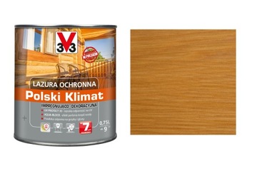 Lazura V33 Polski Klimat 7 lat Sosna Skandy. 0,75L