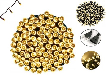 РОЖДЕСТВЕНСКИЕ гирлянды 300 LED ТЁПЛЫЕ БЕЛЫЕ Рождество для елки ПРОГРАММИСТ