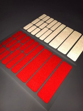 СВЕТООТРАЖАЮЩИЕ наклейки на велосипедный отражатель НАБОР из 17 шт.