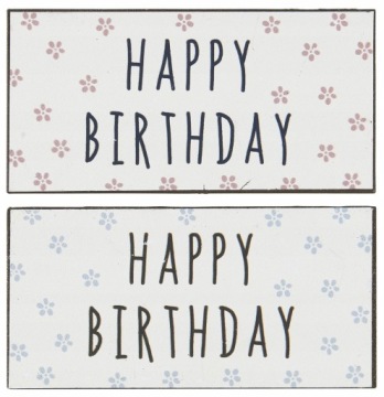 Табличка-магнит Happy Birthday Pink IB Laursen