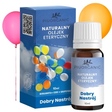OLEJEK ETERYCZNY 100% NATURALNY DOBRY NASTRÓJ AROMATERAPIA ZAPACHOWY 10 ml