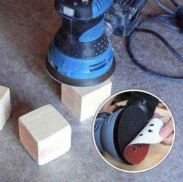 НАРУЖНЫЕ ДИСКИ С ОТВЕРСТИЯМИ НА ЗАЛИВКЕ 125MM P150 НАБОР ИЗ 50 ШТ.