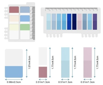 1380 ЦВЕТНЫХ САМОКЛЕЯЩИХСЯ ЗАКЛАДОК ДЛЯ СТРАНИЦ ДОКУМЕНТНЫХ КНИГ