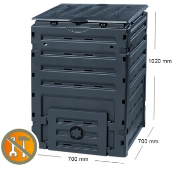 Компостирующий контейнер Garantia Composter ECO Master 450L черный