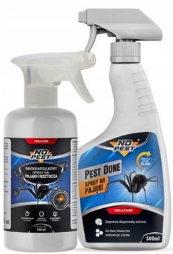 ZESTAW NA PAJĄKI PREPARAT ŚRODEK OPRYSK SPRAY PŁYN NA PAJĄKI LARWY NO PEST