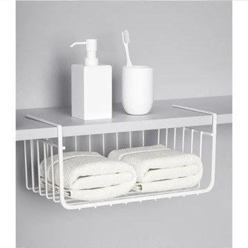 KOSZYK PODWIESZANY DO SZAFY kosz ORGANIZER biały 35cm