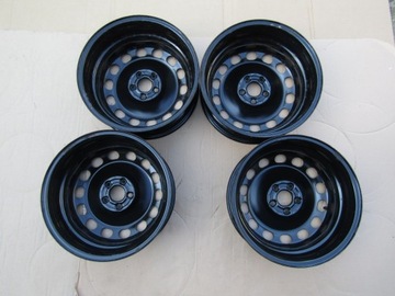 4× DISK OCELOVÝ SKODA OE VW POLO SEAT IBIZA IV FABIA II III RAPID 6.0" X 16" 5X100 ET 45