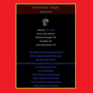 D2R Diablo 2 Resurrected Ladder Guardian Angel