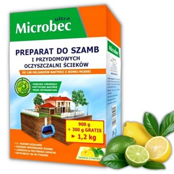 BIO MICROBEC Ultra 10 x MOCNIEJSZY BAKTERIE 1,2 kg