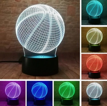 3D LED BASKETBALL USB-ночник + RGB ПУЛЬТ ДУ
