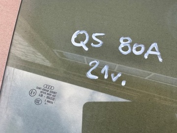 AUDI Q5 80A SKLO (OKNO) DVEŘE PRAVÝ PŘEDNÍ 2021R