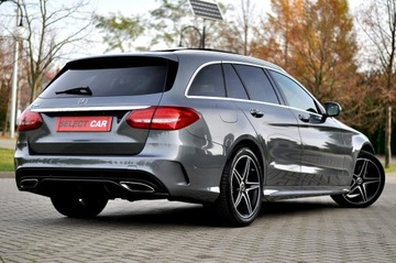 Mercedes Klasa C W205 Kombi Facelifting 1.6 180 156KM 2018 Mercedes C 180 AMG Line Full Led Panorama Dach, zdjęcie 16