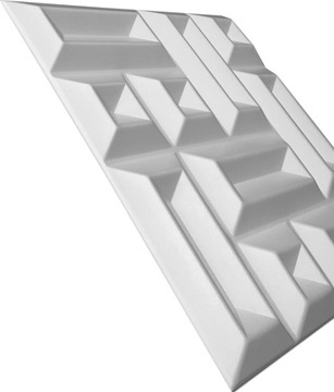 BIAŁE Square PANELE ŚCIENNE KASETONY 3D 2m2/8 szt