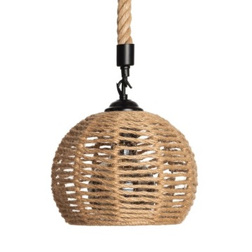 Lampa wisząca jutowa PELOTA boho mała
