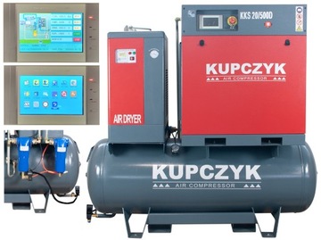 Kompresor śrubowy olejowy wyciszony Kupczyk KKS 20/500D 2150 l/min