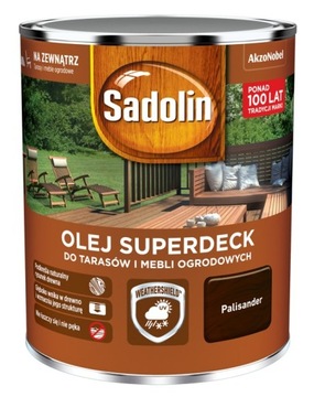 OLEJ SUPERDECK SADOLIN do drewna, palisander 0.75l