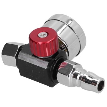 Reduktor Ciśnienia Powietrza Szklany Pistoletu Lakierniczego 1/4 Manometr