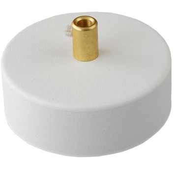 Podsufitka do lampy biała metalowa 1 otwór 80mm