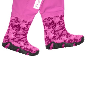 3Kamido Детские вейдерсы, вейдерсы, вейдерсы - CRAFT, розовый 29/30